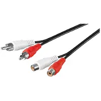 Goobay RCA Stereo jatkojohto - 1,5 metriä