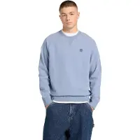 Timberland Exeter River Loopback Crew Neck Sweatshirt Stone Wash - Blue - M