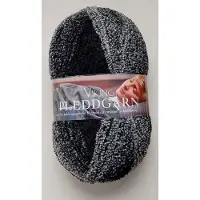 Viking Garn Pleddgarn 350 g musta/harmaa
