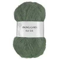 Viking Garn Kid/Silk 25 g Dark Green 334