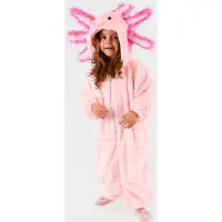 Den Goda Fen Naamiaisasut - Jumpsuit Axolotl - Vaaleanpunainen - - OneSize - Naamiaisasut