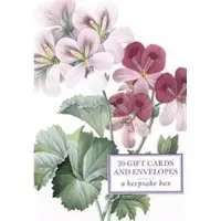 Sonstige Verlage Tin Box of 20 Gift Cards and Envelopes: Redoute Geranium