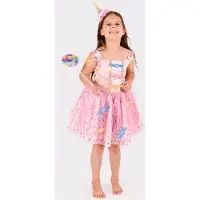 Den Goda Fen Naamiaisasut - Dress Candy - Vaaleanpunainen - - 2-4 v (92-104) - Naamiaisasut