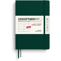 Adlibris Weekly Planner 18m 26-27 A5 Forest Green Leuchtturm1917
