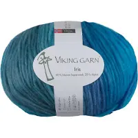 Viking Garn Viking Iris 100 g Moni Sininen/Turkoosi 421