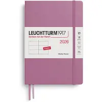 Adlibris Kalenteri Weekly Planner 2026 A5 Dusty Rose