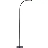 JUST LIGHT Led lattiavalaisin Kelly, himmennettävä, Musta, Työhuone/toimisto, Synteettinen materiaali, Moderni