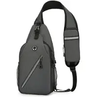 INF Monik ytt inen miesten Crossbody olkalaukku Tummanharmaa