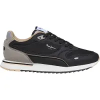 Pepe Jeans for man. PMS400033 Trainers Bexley City black (41), Flat, Laces, Casual