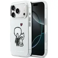 Karl Lagerfeld Karl & Choupette Takaisin MagSafe Kotelo iPhone 17 Pro - Kirkas