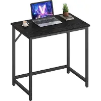 Vasagle Pieni tietokonepöytä teollisessa tyylissä 50x80x76 cm, musta