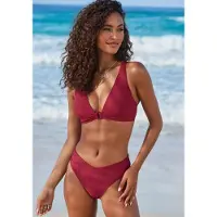 LASCANA Bikini burgundin punainen