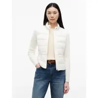 Tommy Hilfiger Lw Down Knit Mix Jacket - Cream - S