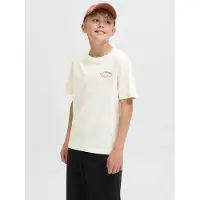 Jack & Jones Jjebrandes Backp Relaxed Tee Ss Sn Jnr - White - 176