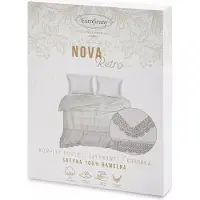 Eurofirany RETRO vuodevaatteet 160x200 pitsi hopea