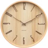 Karlsson seinäkello Rama light wood KA6139WD