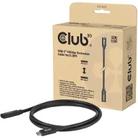Club 3D – CLUB3D USB-C 40 Gbps -jatkojohto 1 m/3,28 jalkaa, 1 m, USB C, USB C, Musta (CAC-2502)