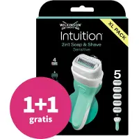 Wilkinson Intuition 2in1 Soap & Shave Sensitive partakone + vaihtopää