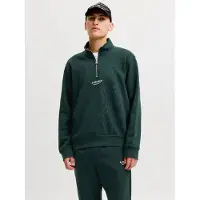 Jack & Jones Collegepaita 'JJESoho' tummanvihreä / valkoinen