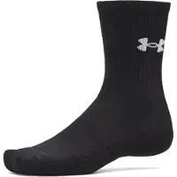Under Armour Performance Crew Sukat Musta 3‑pakkaus