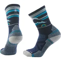 Smartwool Women's Hike Light Cushion New Pattern Crew Socks Deep Navy Retkeilysukat 34-37