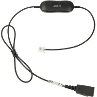 Jabra GN1216 - Kuulokkeiden kaapeli - RJ-9 (uros) to Pikairrotus (uros) malleihin Avaya one-X Deskphone Edition 96XX, GN 2000, GN2000, BIZ 2400,