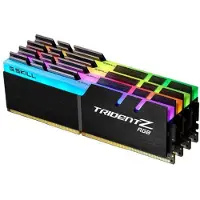 G.Skill Trident Z RGB F4-3200C16Q-64GTZR, 64 GB, 4 x 16 GB, DDR4, 3200 MHz, 288-pin DIMM