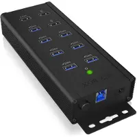 Raidsonic – IB-HUB1703-QC3, USB 3.2 Gen 1 (3.1 Gen 1) Type-B, USB 3.2 Gen 1 (3.1 Gen 1) Type-A, 5000 Mbit/s, Musta, Alumiini, 0,71 m