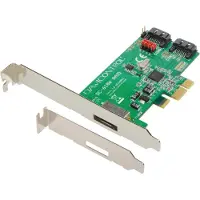 Dawicontrol DC-610e, SATA, Serial ATA II, Serial ATA III, PCI Express, 0, 1, JBOD, SPAN, 6 Gbit/s, Low Profile PCIe, Marvell 88SE9170 (DC-610E RETAIL)