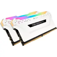 Corsair 32GB (2 x 16GB) Vengeance RGB PRO, DDR4 3200MHz, CL16, 1.35V, valkoinen