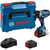 Bosch Iskumutterinväännin GDS 18V-1000 BITURBO; 18 V; 2x8,0 Ah akku