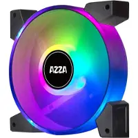 Azza HURRICANE II, Ilmanjäähdytin, 12 cm, 1000 RPM, 1200 RPM, 29 soni, Musta, Valkoinen (FNAZ-12DRGB2-241)