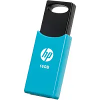 HP – v212w, 16 GB, USB A-tyyppi, 2.0, 14 MB/s, Liuku, Musta, Sininen (HPFD212LB-16)