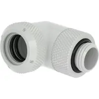 BARROW Multi-Link Adapter, 90°, G1/4" -> 14mm kova putki, kierrettävä, valkoinen