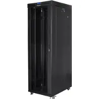 Lanberg FF01-8042-12BL, Itseseisova teline, 42U, 1200 kg, 142 kg, Musta