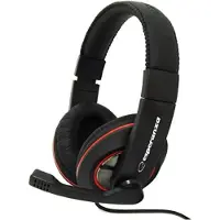 Esperanza EH118 headphones/headset Wired Head-band Calls/Music Black, Red