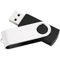MediaRange MR907NTRL, 4 GB, USB A-tyyppi, 2.0, 17 MB/s, Taittuva, Musta, Hopea