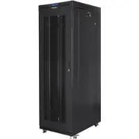 Lanberg FF01-8042-23BL, Itseseisova teline, 42U, 1200 kg, Kotelon kiskot, Castor-pyörät, 124,5 kg