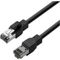 Lanview S/FTP Cat6a suojattu laitekaapeli ulkokäyttöön, 25m, musta