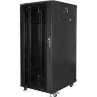 Lanberg FF01-6827-12B, Itseseisova teline, 27U, 800 kg, 72,3 kg, Musta