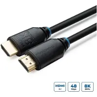 Microconnect 2.1 HDMI Ultra High Speed -näyttökaapeli, 3m, musta