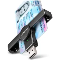 Axagon Älykortinlukija, USB-A, musta