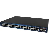 ALLNET 209905, Hallittu, L2, Gigabit Ethernet (10/100/1000), Täysin kaksipuolinen, Telineasennus (ALL-SG8454M-10G)