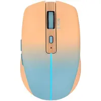 Inca IWM-511RT, Oikeakätinen, Optinen, RF Wireless + Bluetooth + USB Type-C, 1600 DPI, Sininen, Oranssi