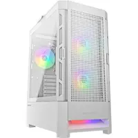 Cougar CGR-5ZD1W-AIR-RGB, Midi Tower, PC, Valkoinen, ATX, CEB, EATX, mikro ATX, Mini-ITX, Nailon, Multi