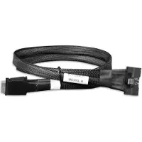 Icy Dock – MCIO 8i 74 pin SFF-TA-1016 to 2 x OCulink 42 pin 4i SFF-8611 Cable, PCIe 4.0, 0.5M (MB302L-B)