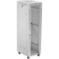 Lanberg FF01-6842-12SL, Itseseisova teline, 42U, 1200 kg, Näppäinlukko, Kotelon kiskot, Castor-pyörät