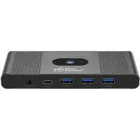 Microconnect Displayport & USB-C kahden koneen KVM-kytkin, musta