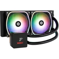 Enermax Aquafusion II 240 mm, All-in-one-nesteenjäähdytin, 12 cm, Musta (ELC-AQFS240-SQA)