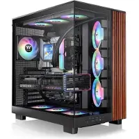 Thermaltake View 380 XL WS ARGB, Midi Tower, PC, Musta, ATX, mikro ATX, Mini-ITX, SPCC, Karkaistu lasi, Pelaaminen (CA-11E-00M1WN-WS)